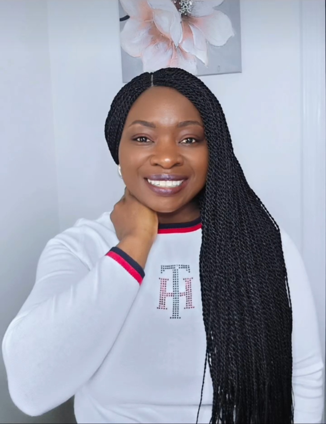 Natural Black (1B) Senegalese Twist Wig - Butt Length