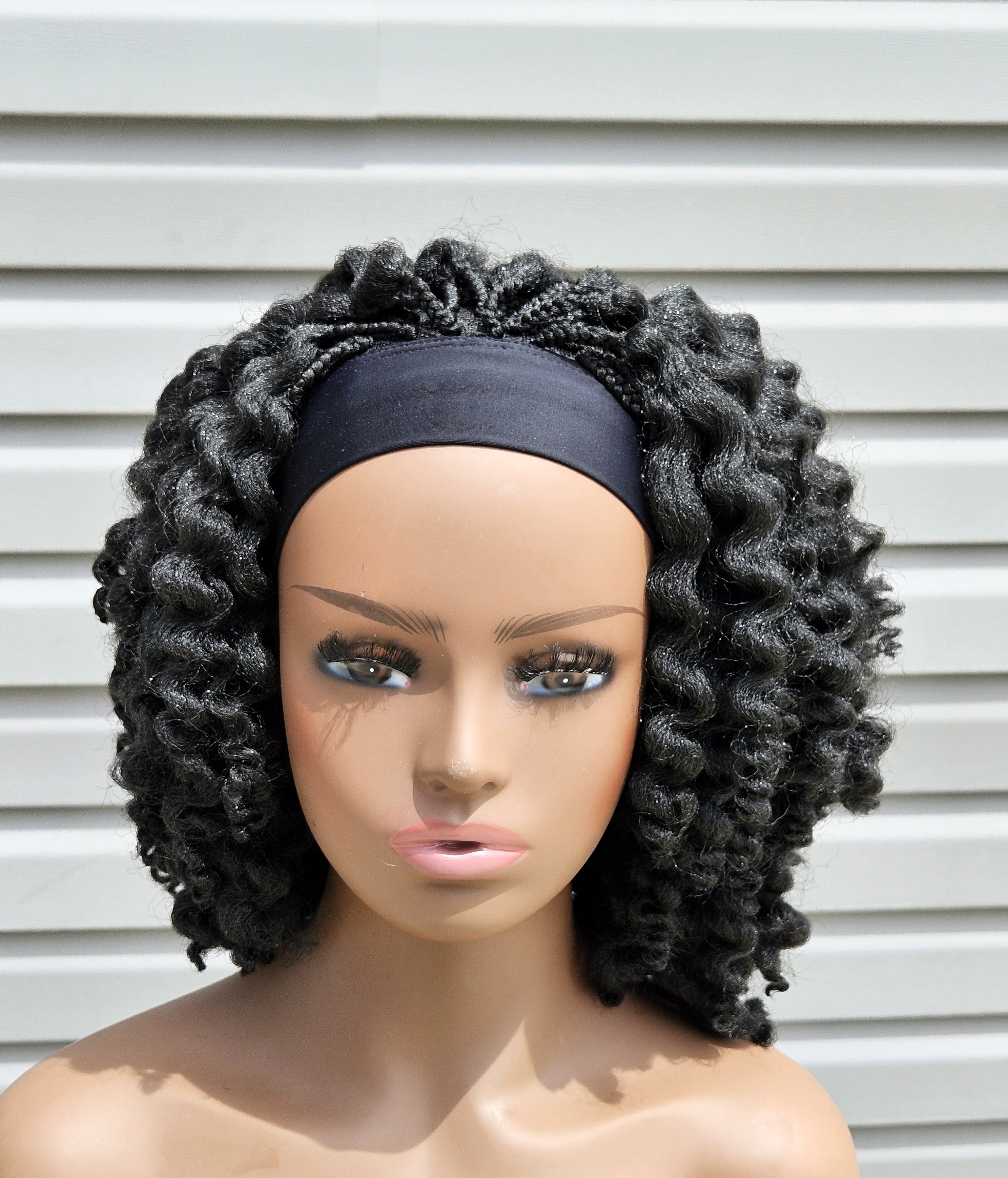 Voluminous Curly Headband Wig - Summer Breeze